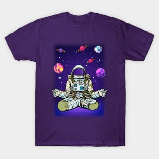 Meditating Astronaut 2 T-Shirt